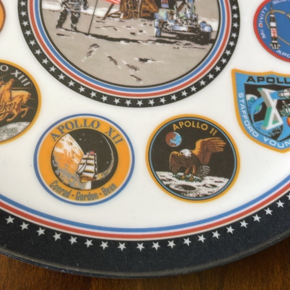 NASA Apollo Space Mission Texas ware collectible plate 10” - Picture 6 of 8